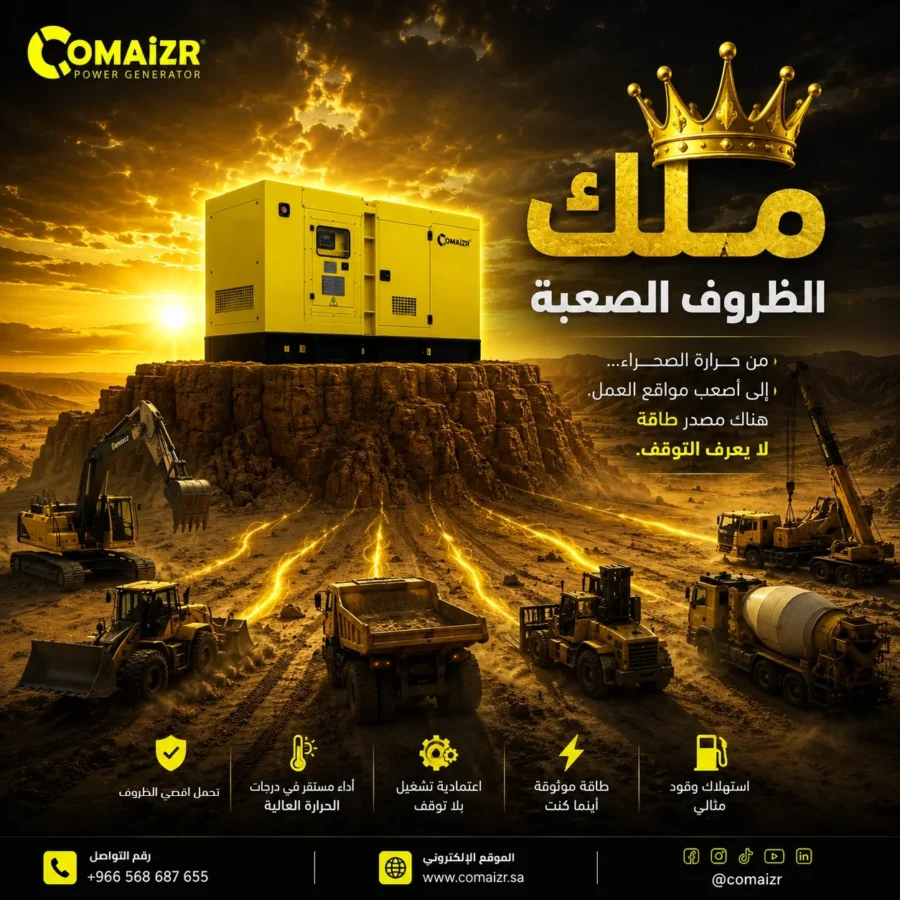 Comaizr post: generator with a crown on a desert quarry, 'king of tough conditions'