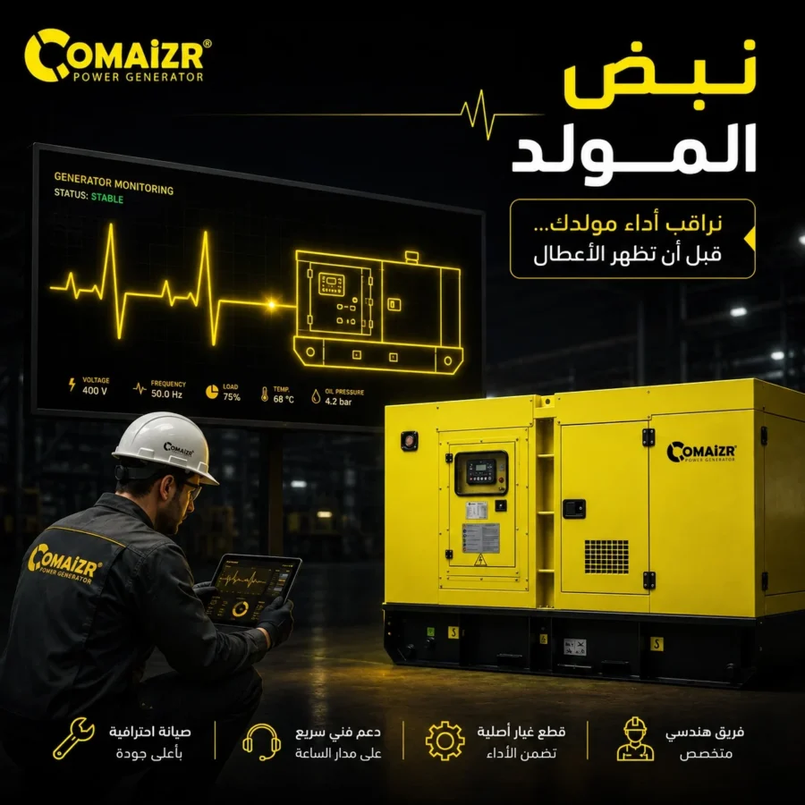 Comaizr post: monitoring screen with heartbeat line, 'the generator's pulse'