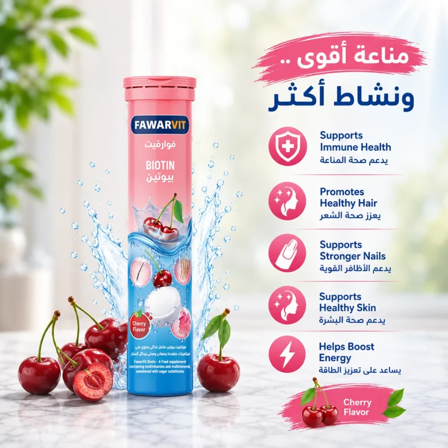 Fawarvit Biotin, cherry flavour