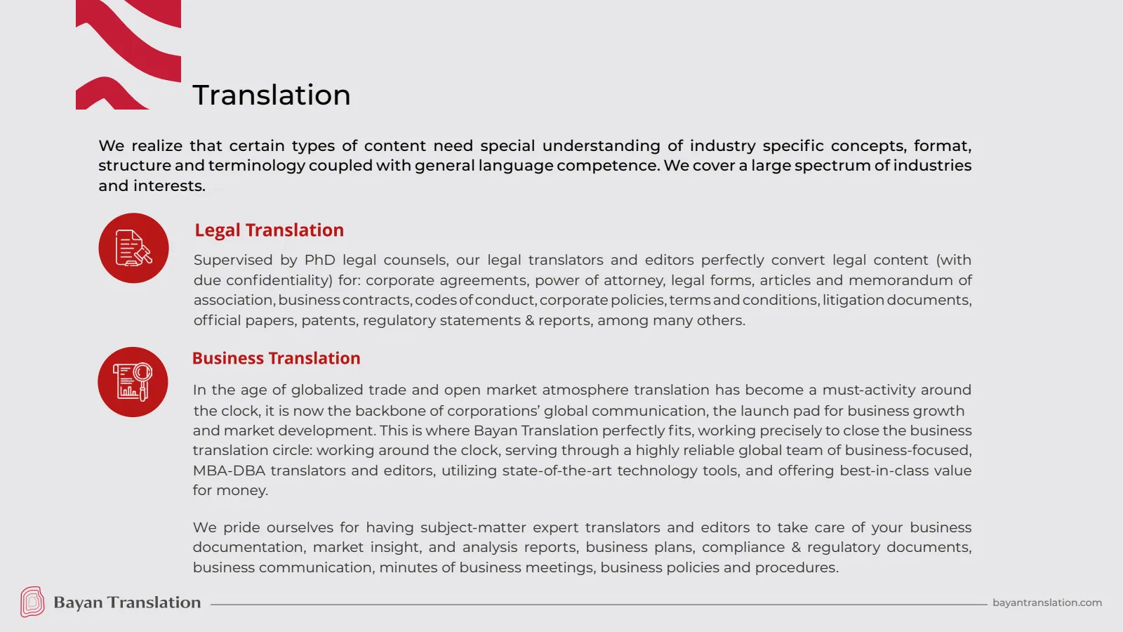 Bayan Translation — Company Profile 2026, Page 12
