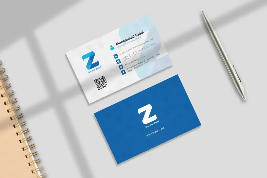 Zed Localization business cards
