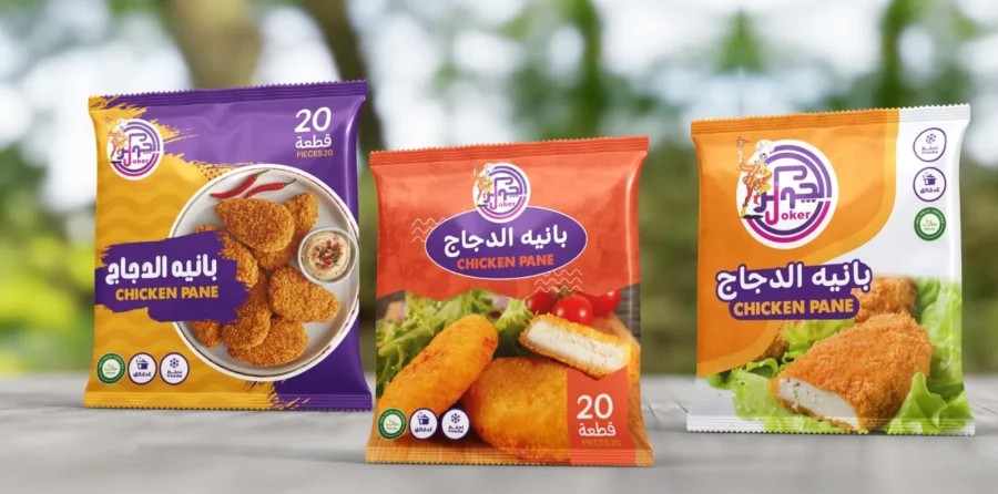 Joker chicken pane packs, 20 pieces, in three colours