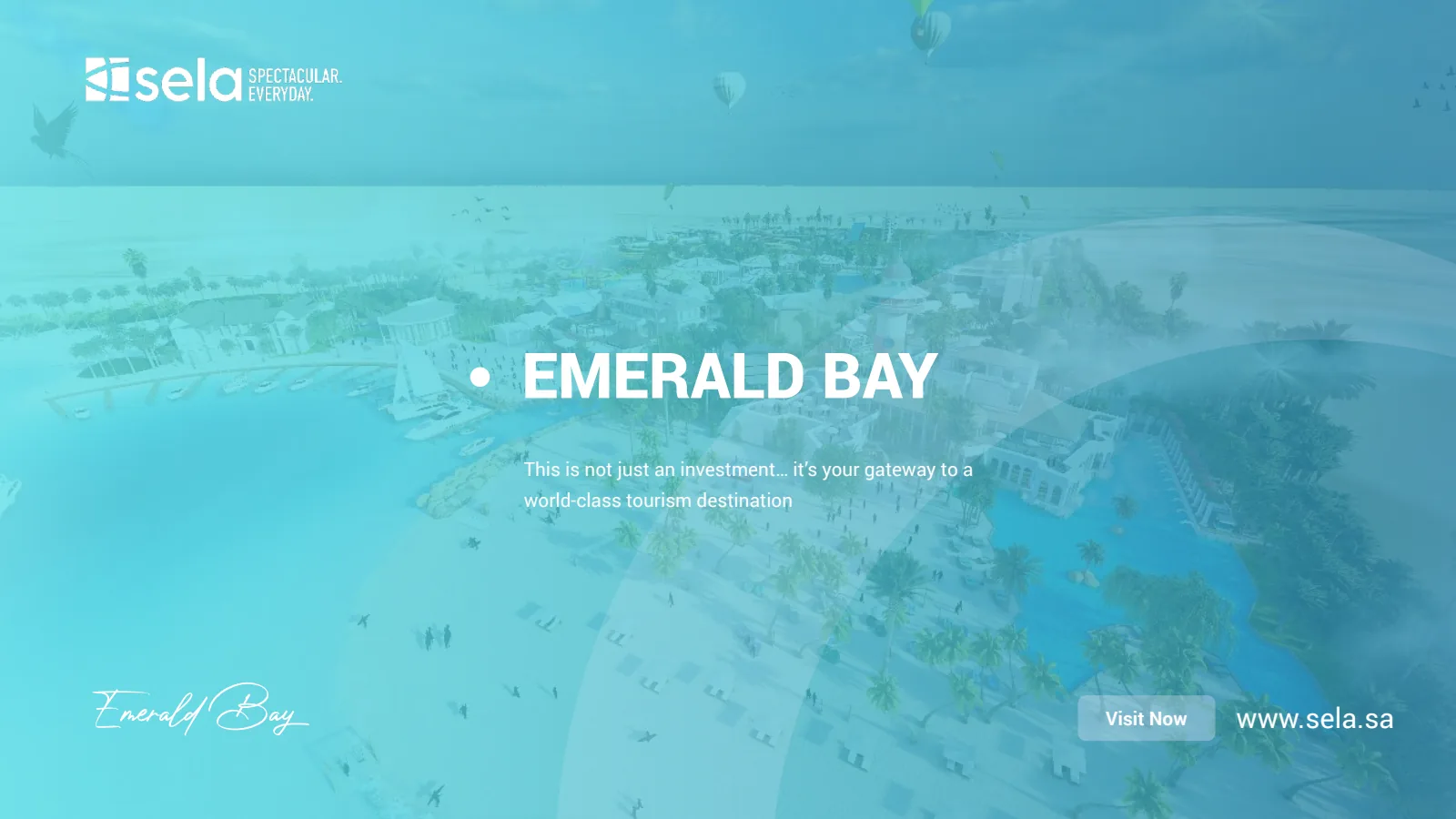 Sela — Emerald Bay Investment Teaser, Direction A, cover page