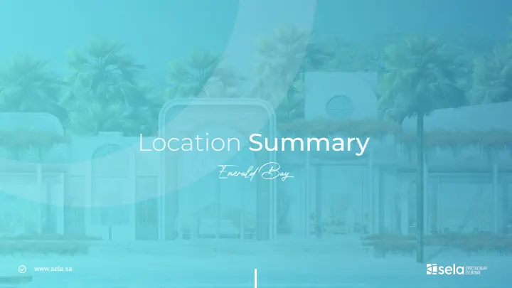 Sela — Emerald Bay Investment Teaser, Direction A, Page 5