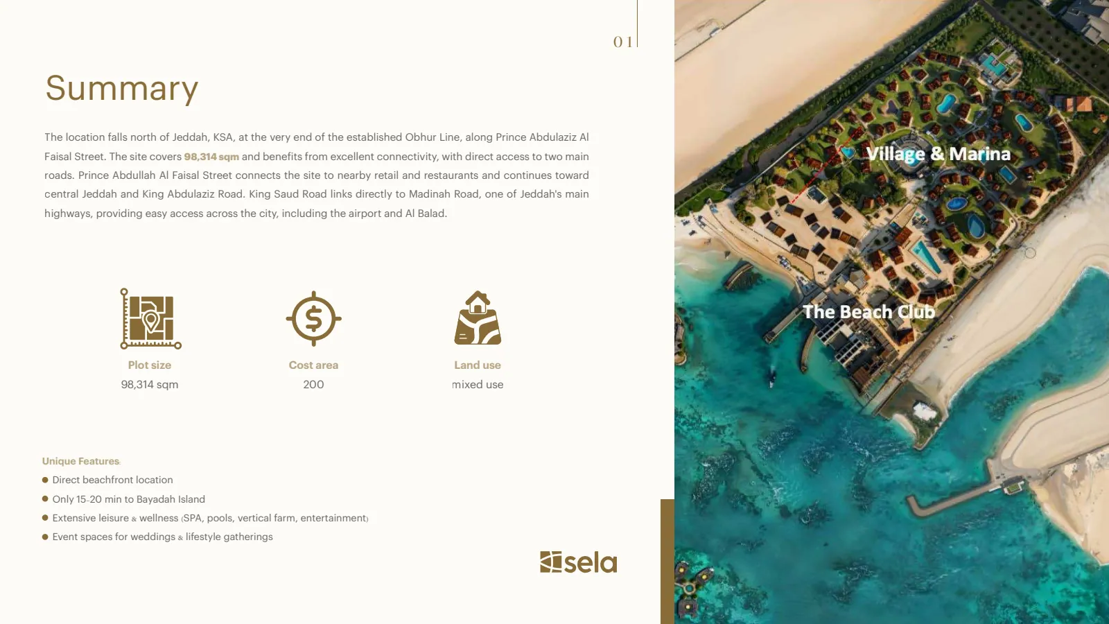 Sela — Emerald Bay Investment Teaser, Direction B, Page 2